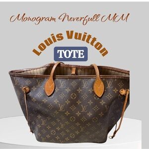Louis Vuitton Monogram Tote in Brown and Tan